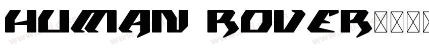 human rover字体转换